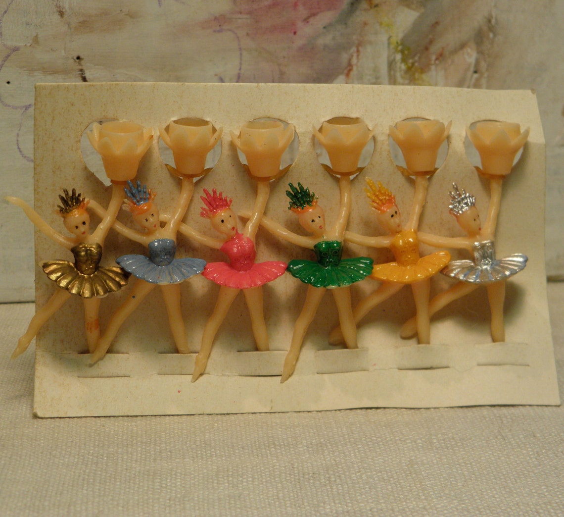 Vintage Ballerina Candle Holders Etsy