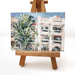 Original Aceo, Raffles Hotel, Jubilee Hall, Singapura, pintura em aquarela guache, arte de parede, paisagem id250408 não é uma impressão