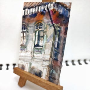 ACEO ペラナカン ハウス、東海岸、シンガポール、水彩画のオリジナル絵画、印刷物ではありません アート風景 id241006 ウォールアート