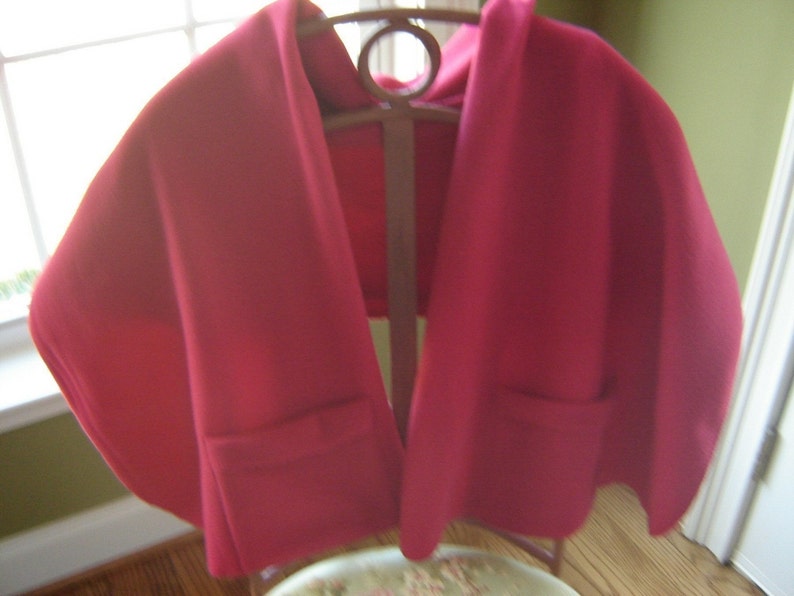 Warm Cozy Shoulder Fleece Wrap with pockets Etsy