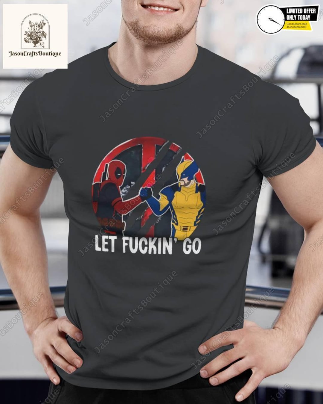 Funny Disney Deadpool and Wolverine Shirt, Wolverine Logan Shirt, MCU ...