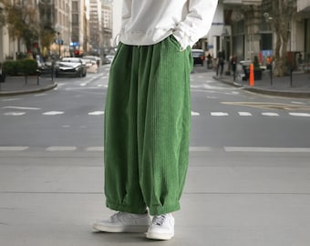 Corduroy slacks, wide leg corduroy pants, corduroy trousers, palazzo pants, baggy pants, y2k pants