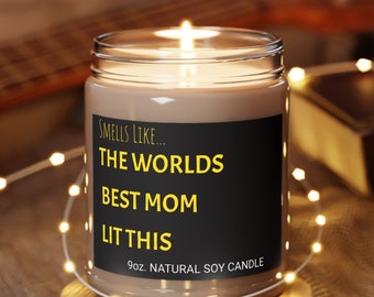 Velas perfumadas del Día de la Madre, Vela para mamá, Regalo de cumpleaños para padres, regalo divertido para mamá