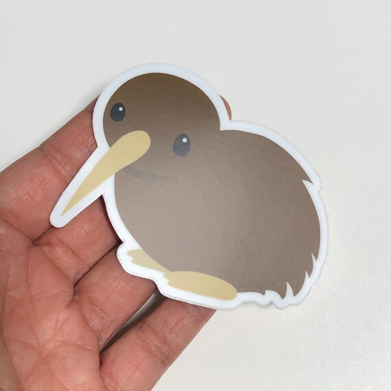Waterproof Sticker Dishwasher Safe Sticker Watercolor Kiwi Matte Vinyl
