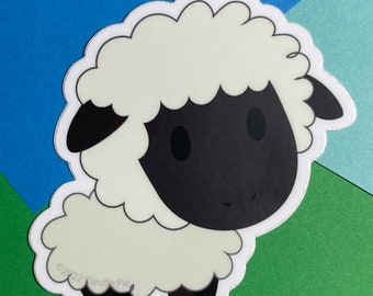 Sheep - Durable Weatherproof Die Cut Matte Vinyl Sticker - car, water bottle, laptop