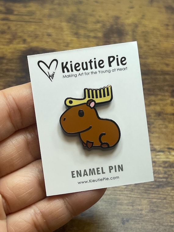 Moose Capybara - (Imposter Syndrome Series) hard enamel lapel pin