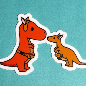 Kangaroos (Imposter Syndrome ) Durable Weatherproof Die Cut Matte Vinyl Sticker - car, water bottle, laptop