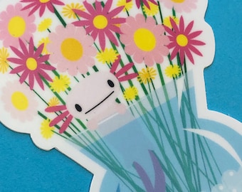 Axolotl Durable Vinyl Sticker - Weatherproof