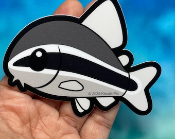 Pygmy Corydora Catfish Vinyl Sticker - Weatherproof