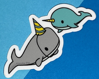 Narwhals (Imposter Syndrome ) Durable Weatherproof Die Cut Matte Vinyl Sticker - car, water bottle, laptop