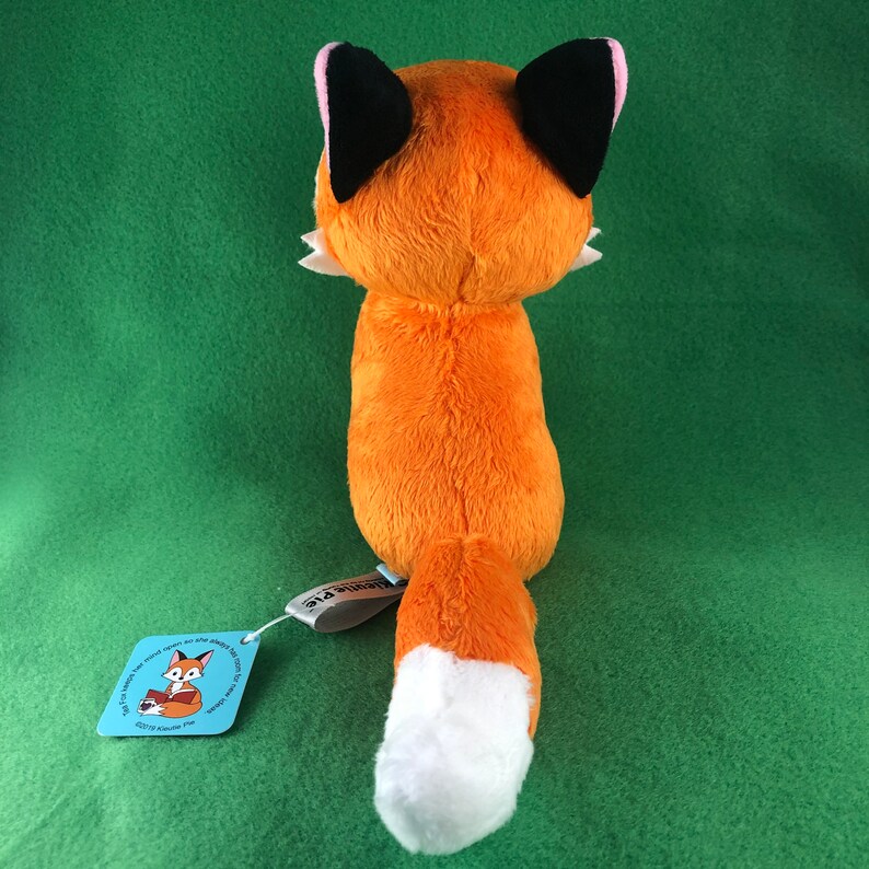 Tea Fox Plush Fox Plushie Fox Stuffed Animal Stuffed Toy Etsy