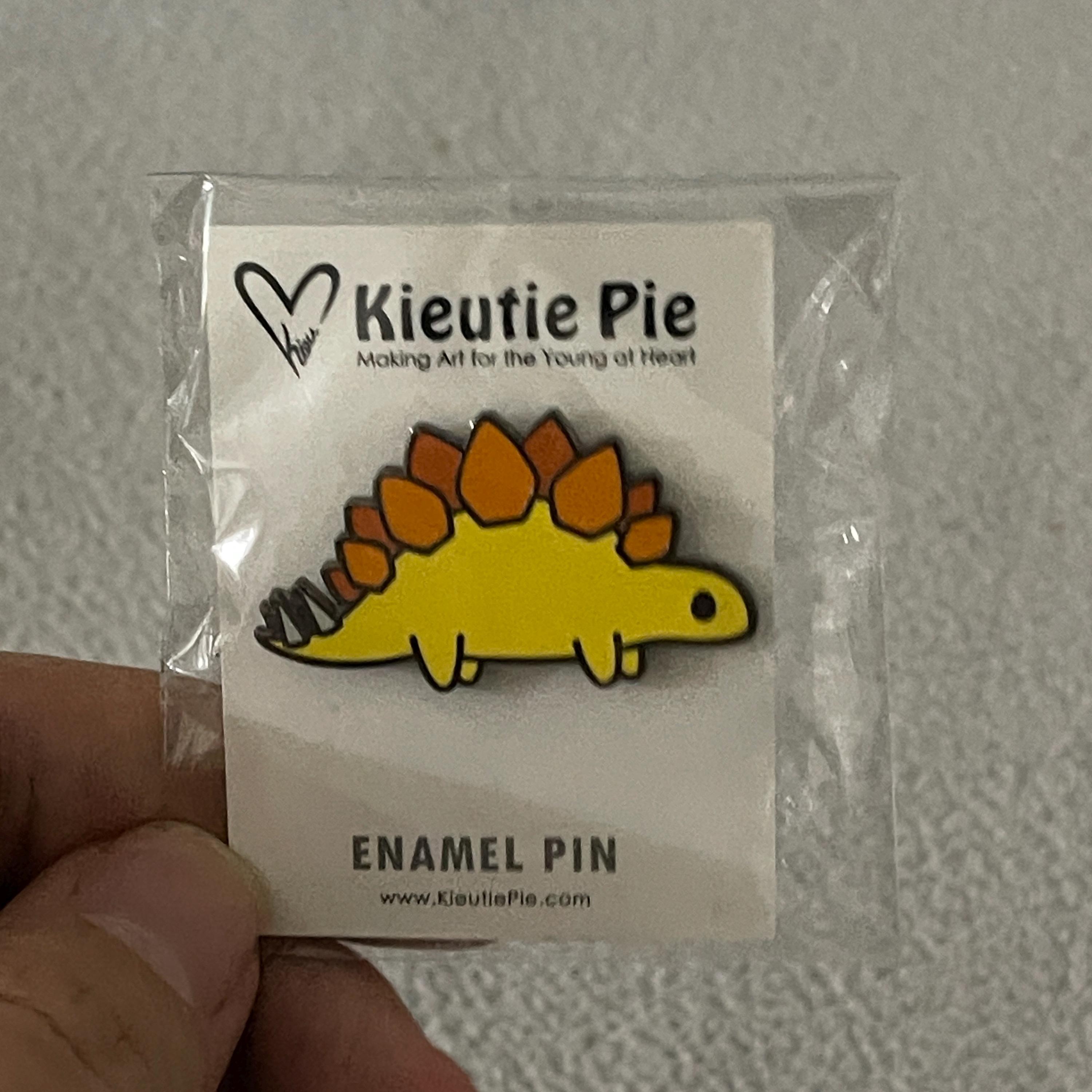Imposter Pin Yellow Stegosaurus (imposter Syndrome Series) Hard Enamel Lapel Pin - Etsy