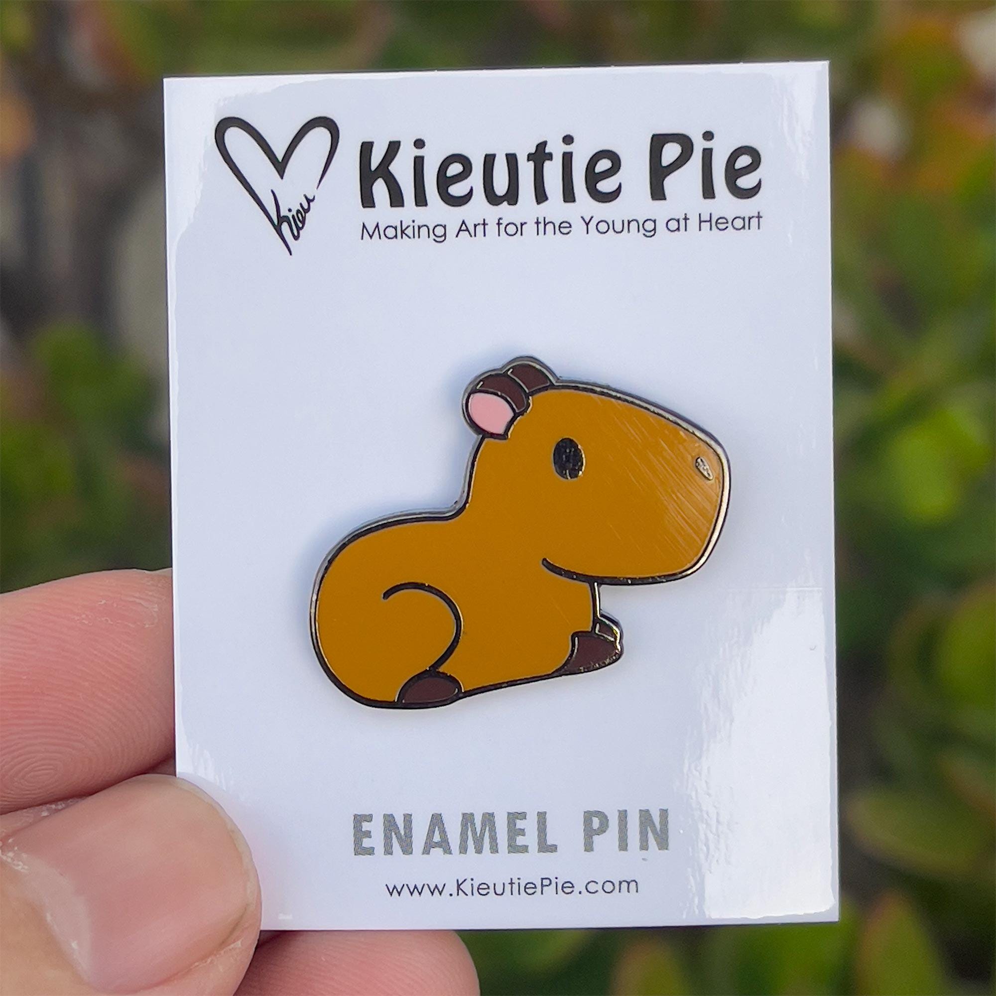 Capybara Hard Enamel Pin, Cute Capybara, Animal Pin Enamel, Capypara ...