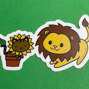 Lions (Imposter Syndrome ) Durable Weatherproof Die Cut Matte Vinyl Sticker - car, water bottle, laptop