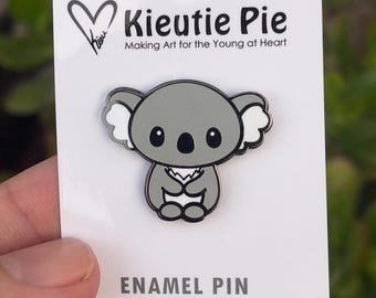 Koala - Gray hard enamel lapel pin