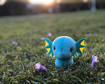 Donut Dragon Plush, Dragon Plushie, Dragon Stuffed Animal, Stuffed