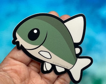 Bronze Corydora Catfish Vinyl Sticker - Weatherproof