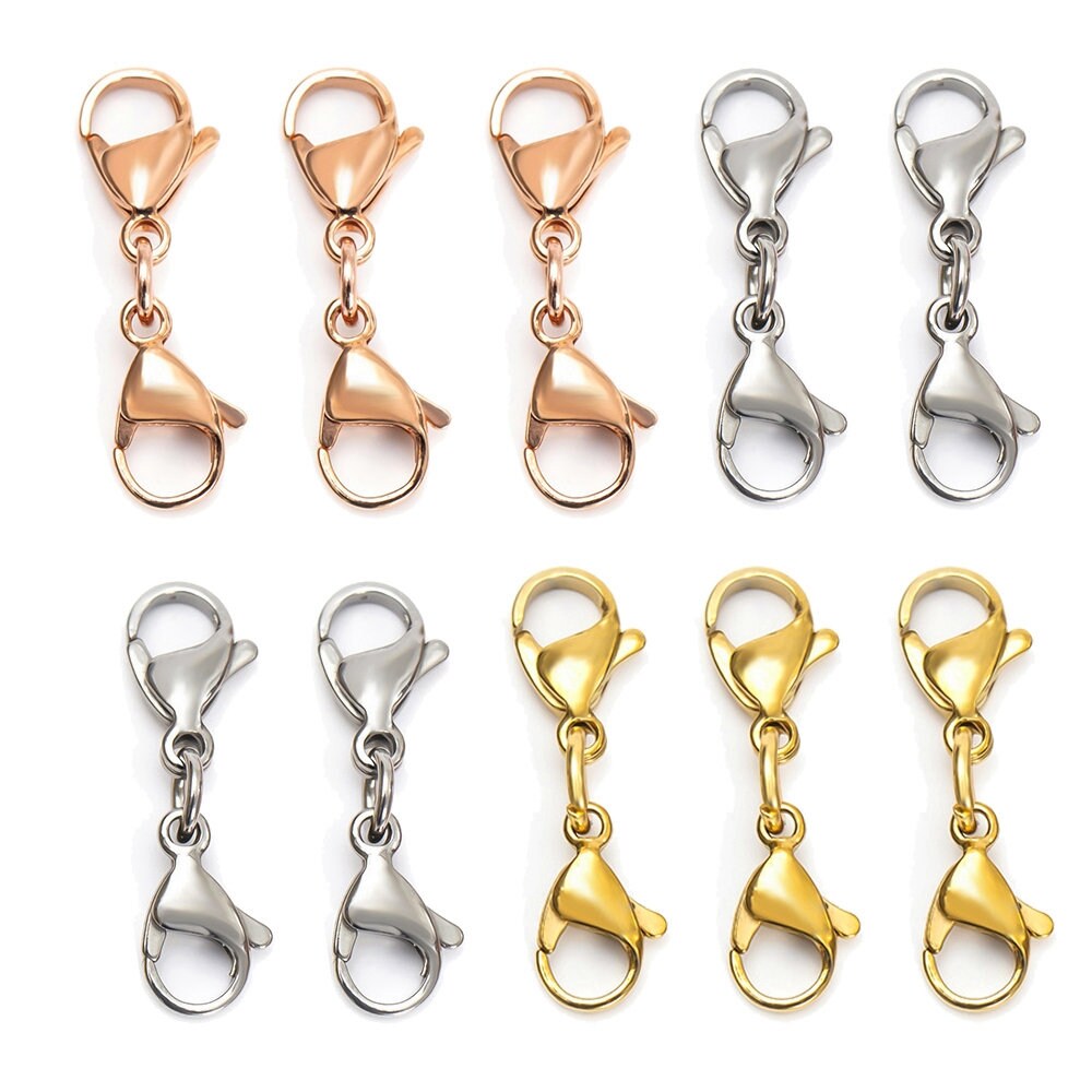 Rallonge Bijoux Or 18 Carats 12 - Acier Inoxydable Or 18 Carats - 8/12,5/18cm - Fermoir Homard Chaînes Extension Collier