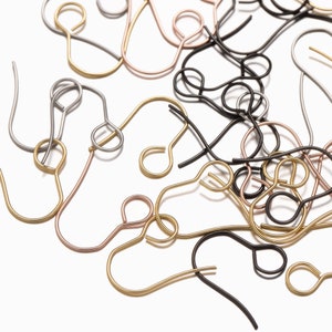 50 Stück Edelstahl Französische Ohrdrähte Hypoallergene Ohrringe Haken Für DIY Ohrschmuck machen Erkenntnisse Materialien Zubehör.