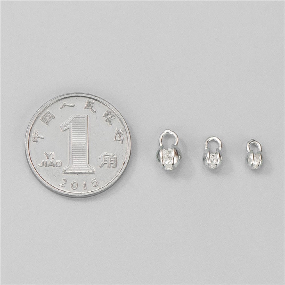 Clam Shell Bead Tip Solid Sterling Silver Calotte Ends (Clamshells ...