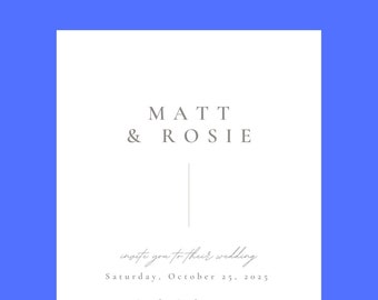 Editable Wedding Invitation Template, Printable, Wedding Invitation, Printable Wedding Invitation