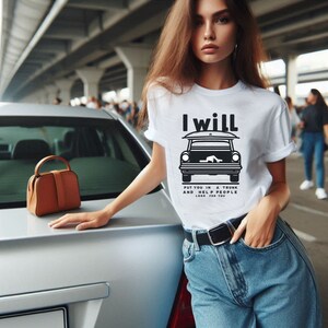 I Will Put You in a Trunk Organic 100% Cotton T-shirt, Funny T Shirt, Cotton, Trendy Shirt, Graphic T Shirt, Dark Humor Shirt