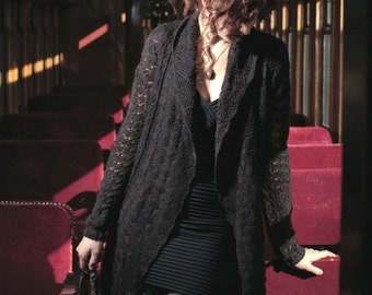 LeStrange Cloak PATTERN Knitted Cardigan Lace Stitch