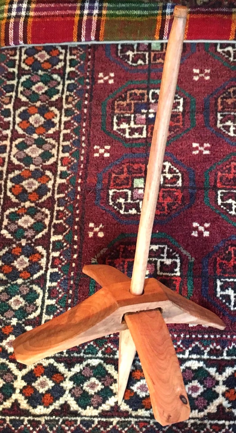 Handcarved Turkish Spindle for Spinning Fiber image 3