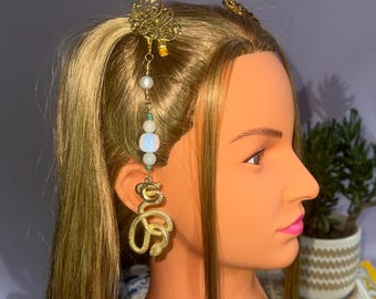 Lunar Snake with Moonstones