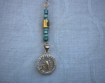 Scorpio—Sea Green—Hair Chain