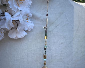 Virgo—Agate Stones—Hair Chain