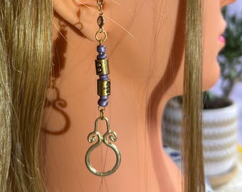 Purple Aries Hair Chain