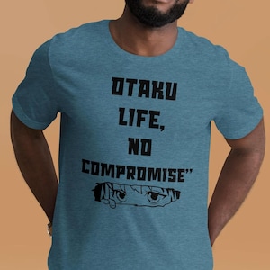 Otaku shirt, anime t-shirt, living the otaku life, anime fan gift, manga lover shirt, kawaii shirt, anime aesthetic,otaku life no compromise