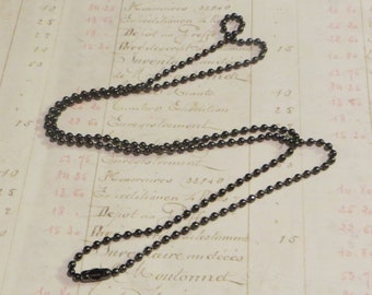 Ball Chain 24 inch Gunmetal Black Tone