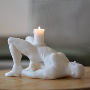 Original | Porta-velas para o corpo | Ponte | Escultura corporal | Porta-velas para o corpo