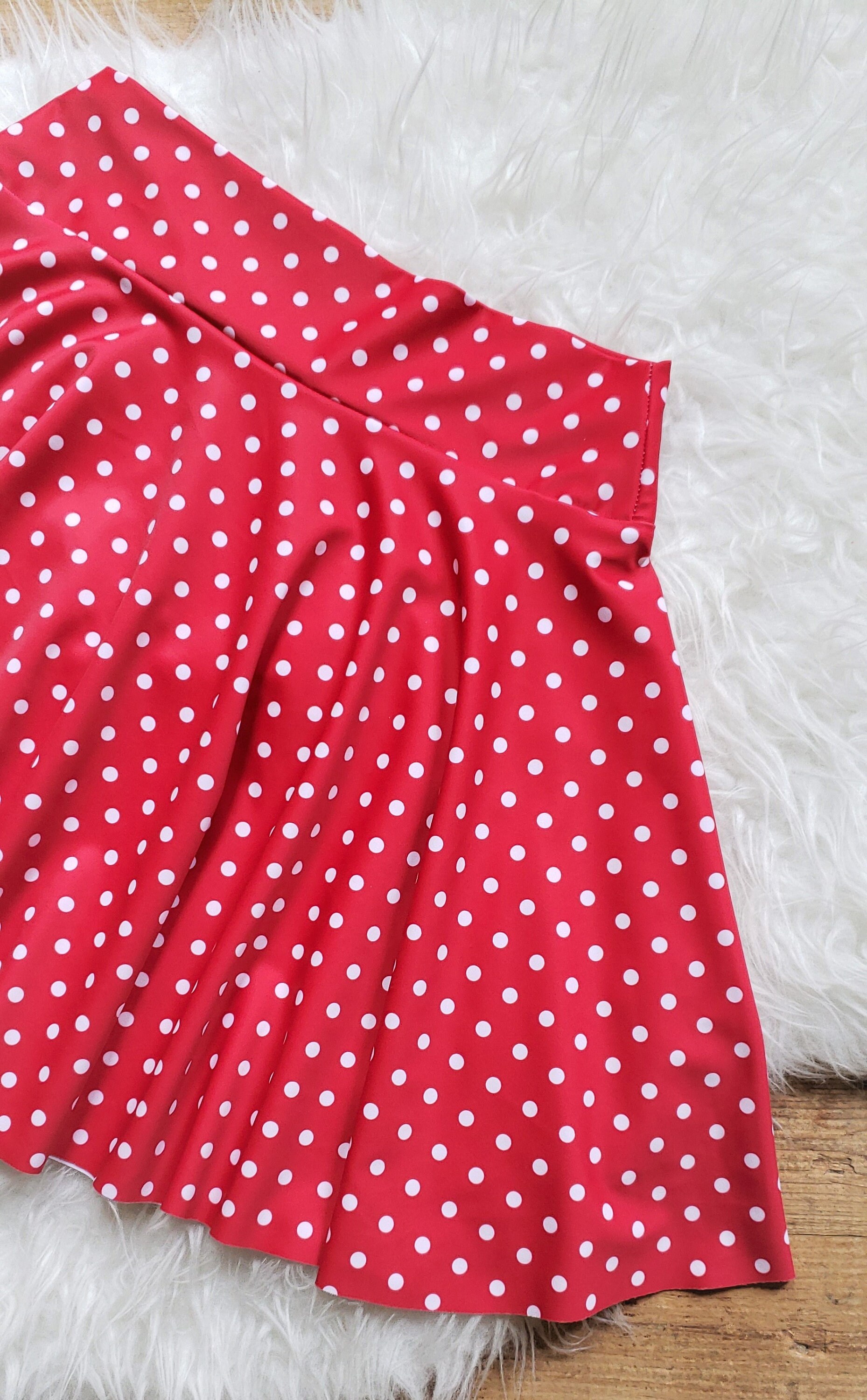 Retro Polka Dot Swim Skirt to Match Your Suit. Sizes Xsxl Etsy