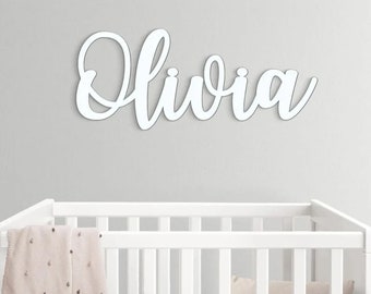 Custom Wooden Name Sign for Baby's Room - Personalized Nursery Decor