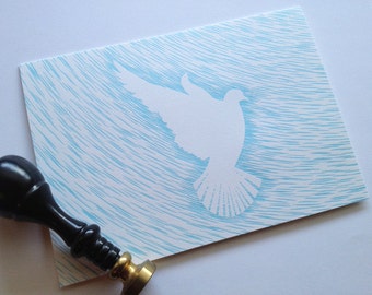 Letterpress Winter Dove Cards