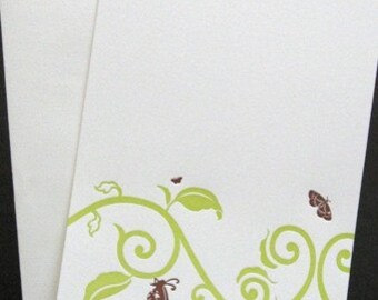 Letterpress Boxed Imprintables (Butterfly Arabesque)