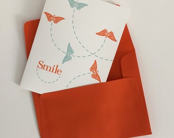 Smile Letterpress Notecards