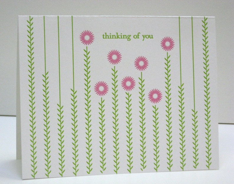 Letterpress Thinking of You Notecards image 1