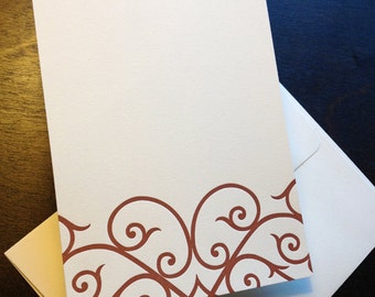 Letterpress Boxed Imprintables (Arabesque Brown)