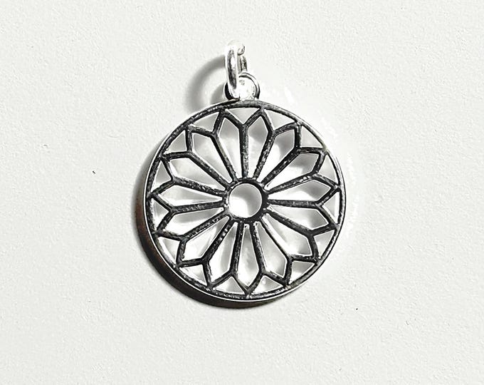 Silver Sunburst Pendant | 2 metal options