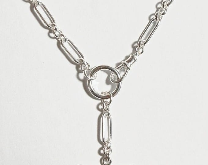 Sterling Silver Trombone Chain | removable tbar extension