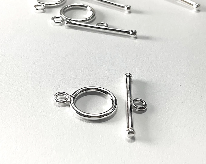 Sterling Silver Toggle Clasps for jewelry making