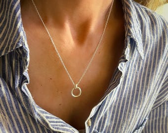 Dainty Charm Keeper Necklace | add a charm | 925 sterling silver