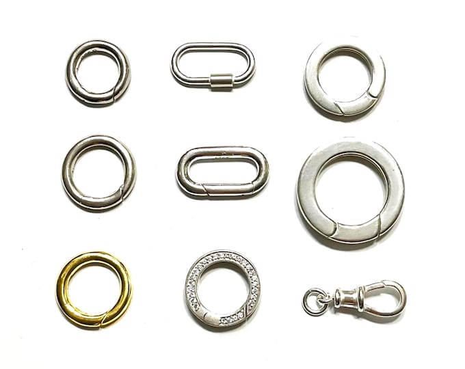 Charm Clasps | 9 clasp options | 925 sterling silver, gold vermeil