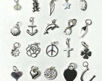 925 Silver Charms | individual add-ons | create your own