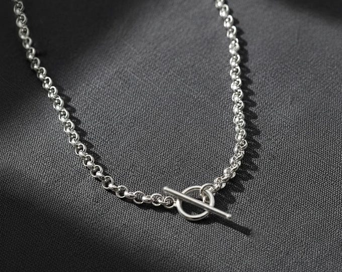 Rolo Toggle Necklace | 4mm width chain