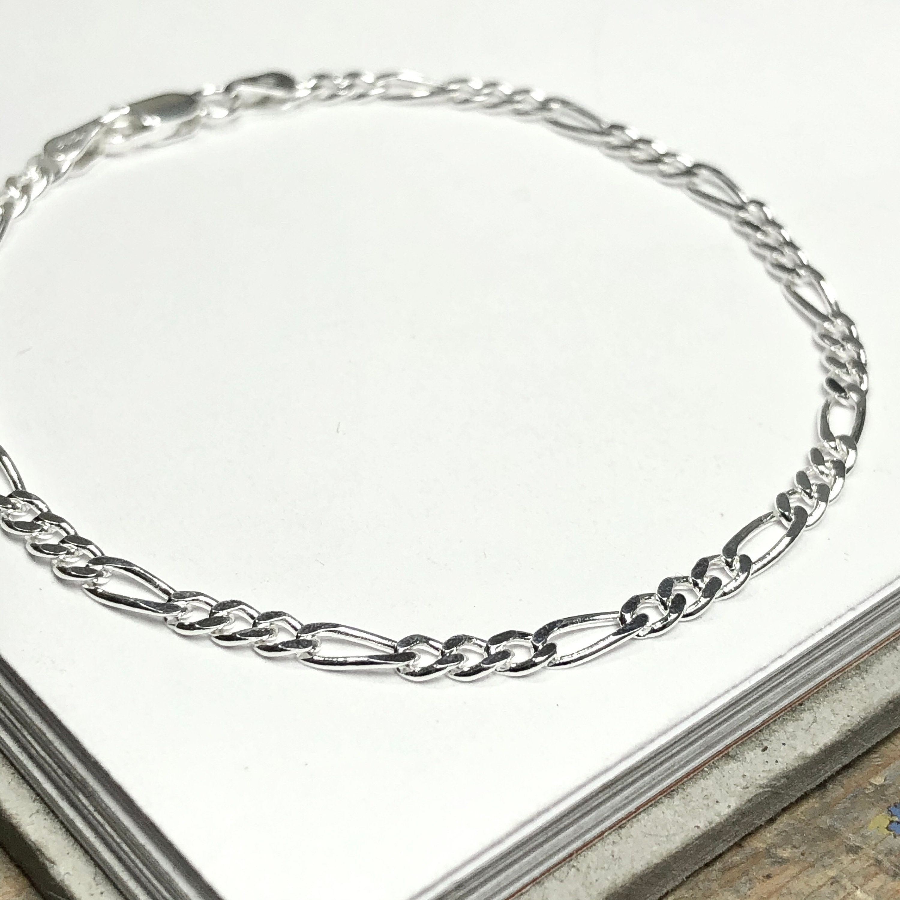 925 Sterling Silver Bracelet, Size: Custom, 15g-300g